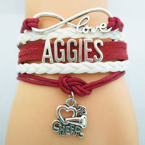 Infinity Love Aggies Football GameDay Bracelet