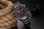 Luxury Sport Military Watch Men Clock Stainless Waterproof